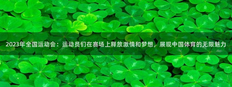 米兰体育官方正版app娱乐：2023年全国运动会：运